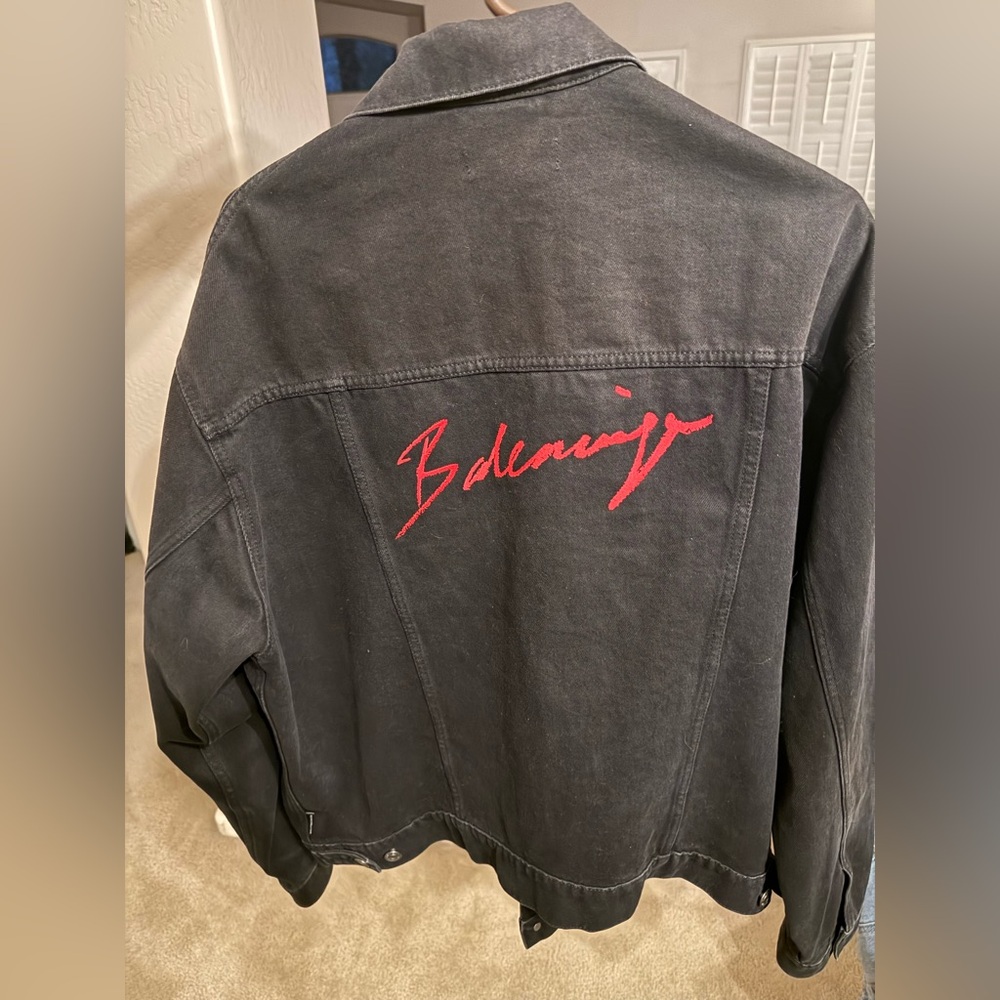 Balenciaga Signed Black denim jacket